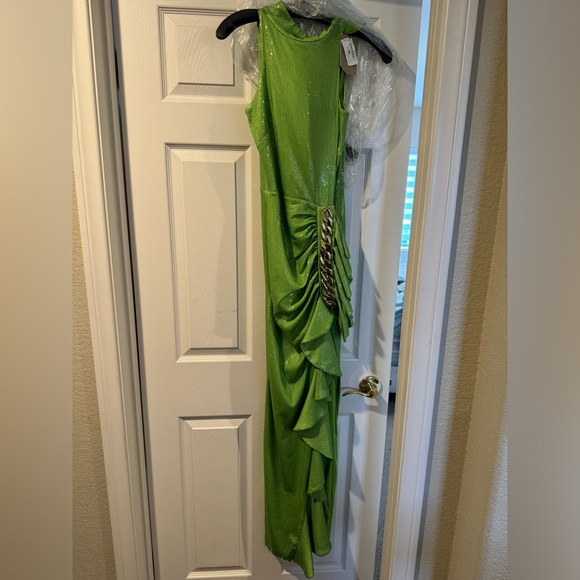 Raisa Vanessa Dresses & Skirts - Raisa Vanessa Green Turtleneck Sequin Dress